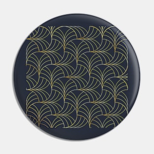 Golden arches geometric pattern Pin