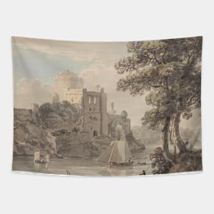 A Castle on a River by Paul Sandby Tapestry