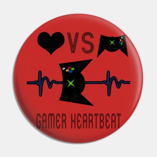 Gamer Heartbeat shırt Pin