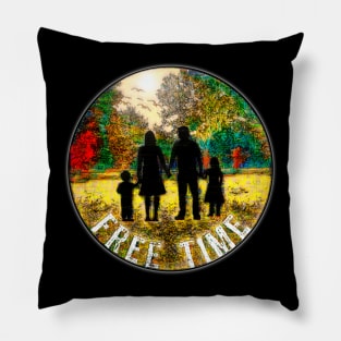 Hiking forest free time Pillow