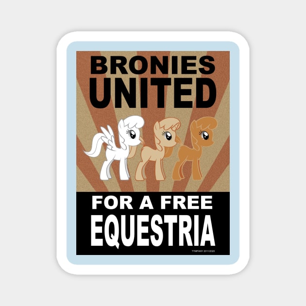 Bronies United! Magnet by Tim_Kangaroo