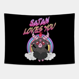 Satan Loves You Tapestry