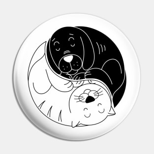 Cats and Dogs Pin