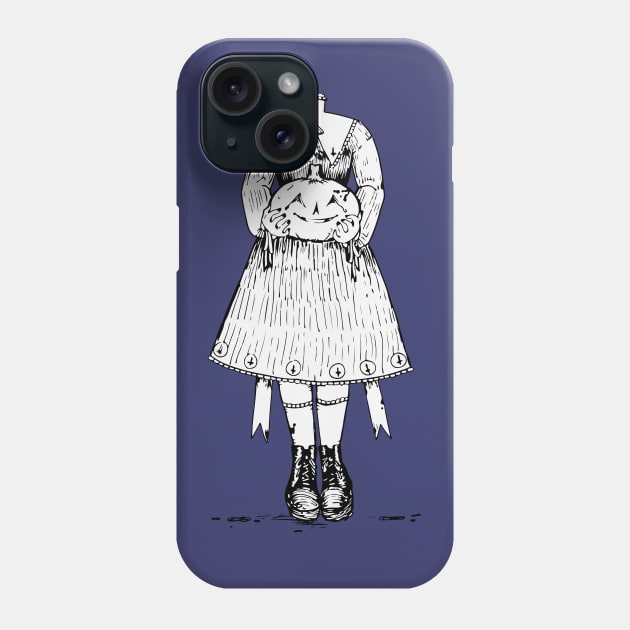 Headless Girl (Black and White) Phone Case by deus099