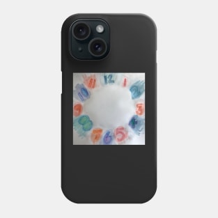 Clock with Numbers Phone Case