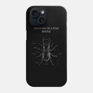 Stag Beetle Anatomy Phone Case