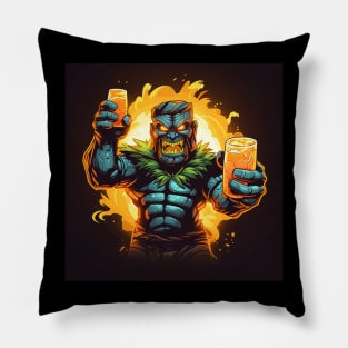 Tiki Two Fisted Happy Hour Pillow