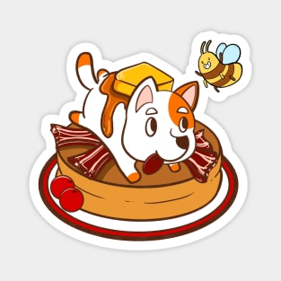 Cute waffle and dog Magnet