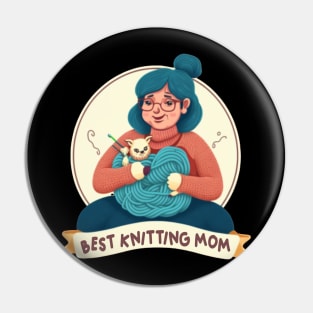 Best Knitting Mom Ever Pin