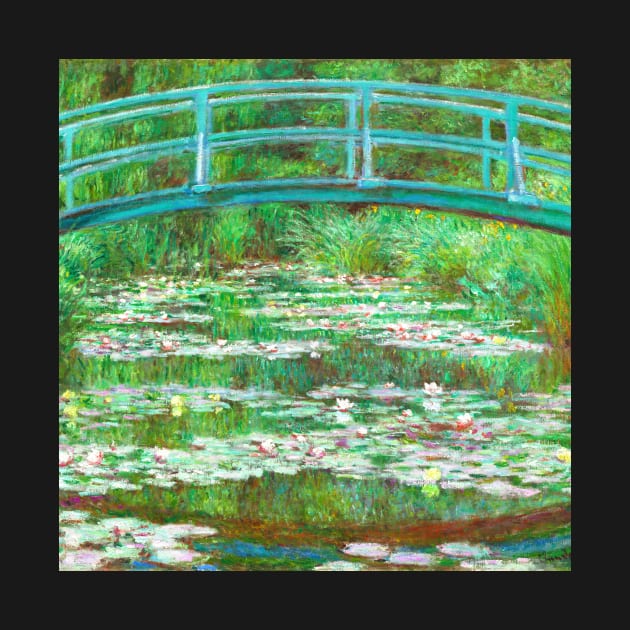 Claude Monet Japanese Footbridge famous art painting by CONCEPTDVS