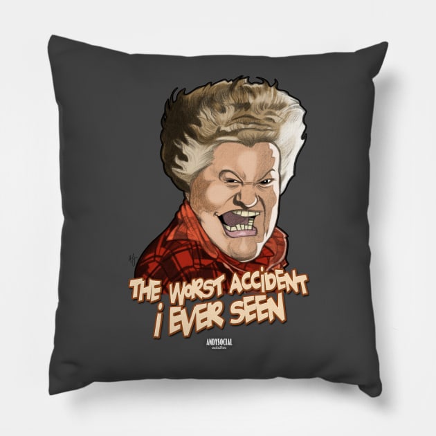 Large Marge Pillow by AndysocialIndustries