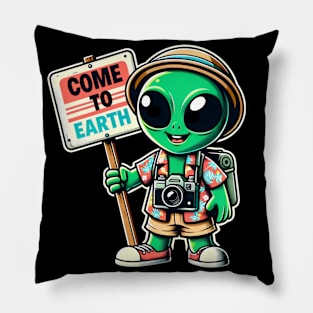 local Alien come to earth 2024 Pillow