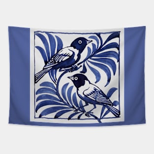 Blue Birds Tapestry