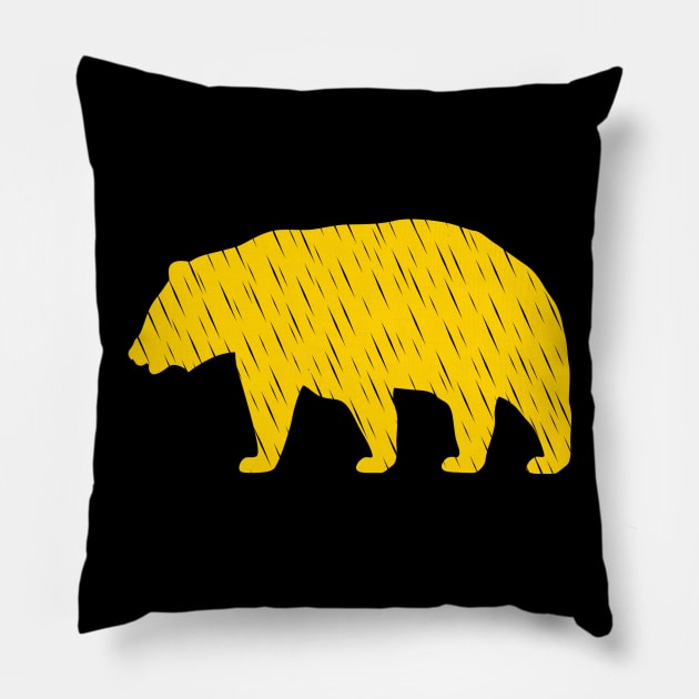 Drizzly Bear Pillow by kartiksekhar