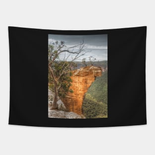 Hanging Rock with wooden frame Tapestry