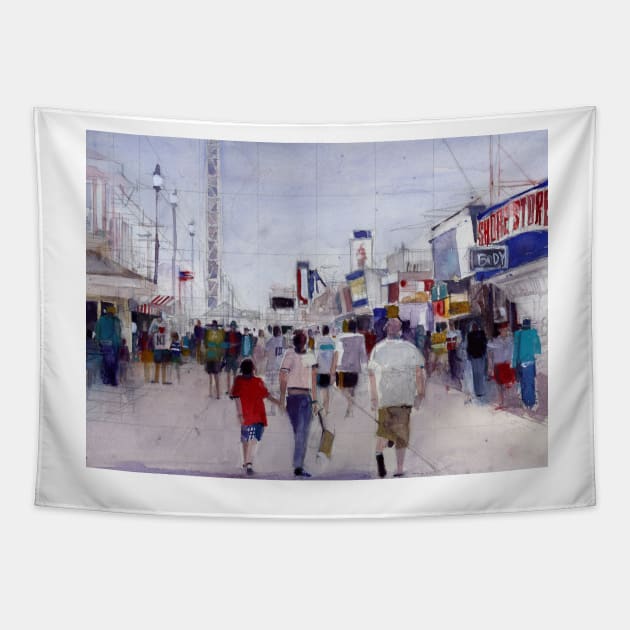 Jersey Shore Tapestry by dfrdesign