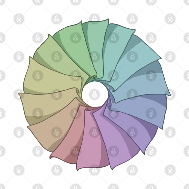 Rainbow Paper Color Wheel by 5sizes2small