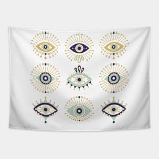 evil eyes Tapestry