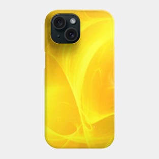 Yellow Fractal Phone Case