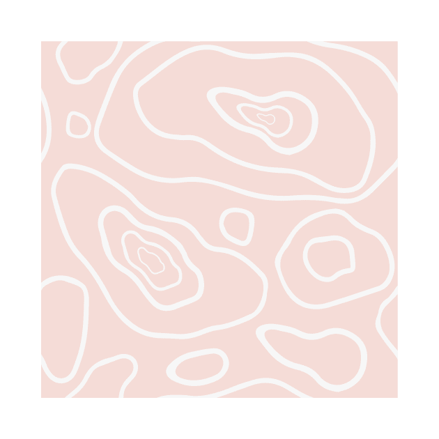 Pink & White Topography Pattern by StylishTayla