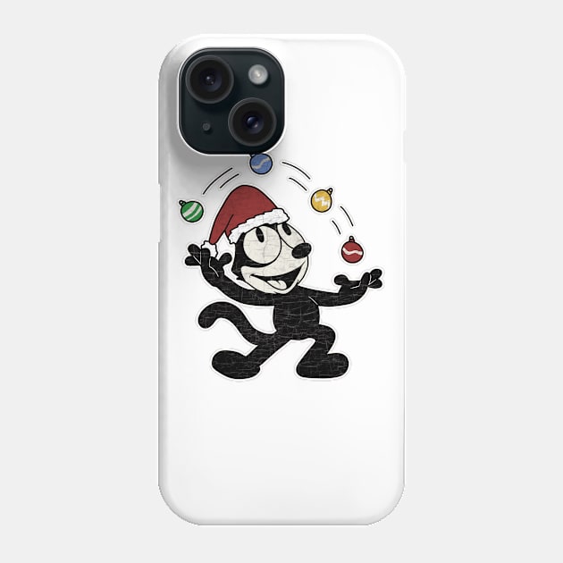 Felix the cat - Christmas Phone Case by valentinahramov