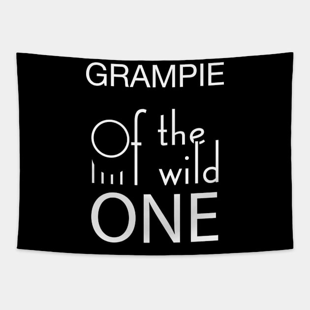 Grampie of the wild one Tapestry by GronstadStore