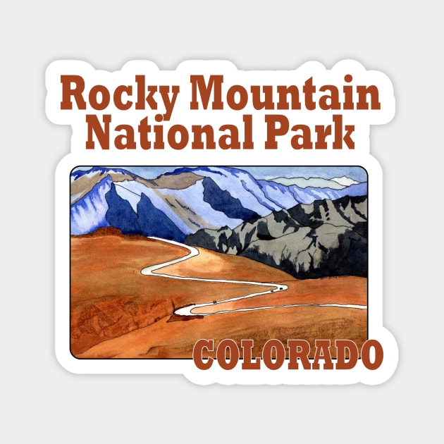 Rocky Mountain National Park, Colorado Magnet by MMcBuck