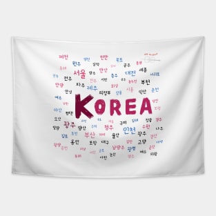 Korea 85 cities Tapestry