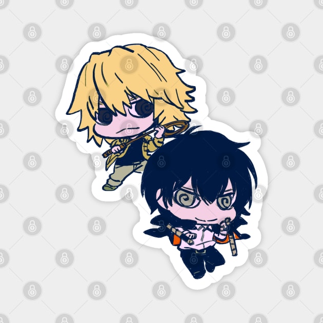 I draw chibi dino and hibari / Katekyo Hitman REBORN Magnet by mudwizard