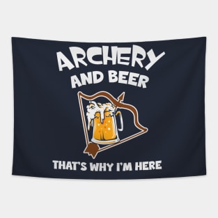 Archery And Beer Tapestry