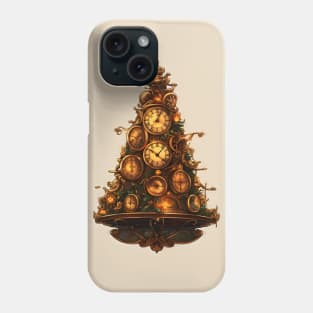 Steampunk Christmas tree pine Phone Case