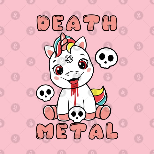 Death Metal Unicorn (Br00tal Version) by lilmousepunk