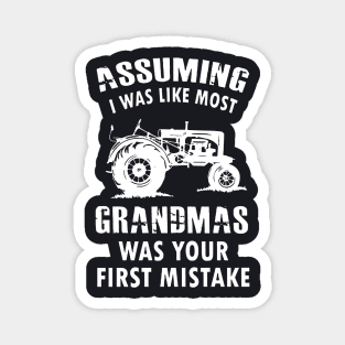 Assuming I Was Like Most Grandmas Was Your First Mistake Magnet