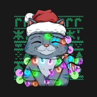 cats at christmas funny kittens cute T-Shirt T-Shirt