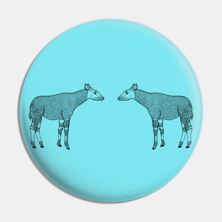 Forest Giraffes in Love - animal lovers' design Pin