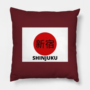 Shinjuku in Kanji Pillow