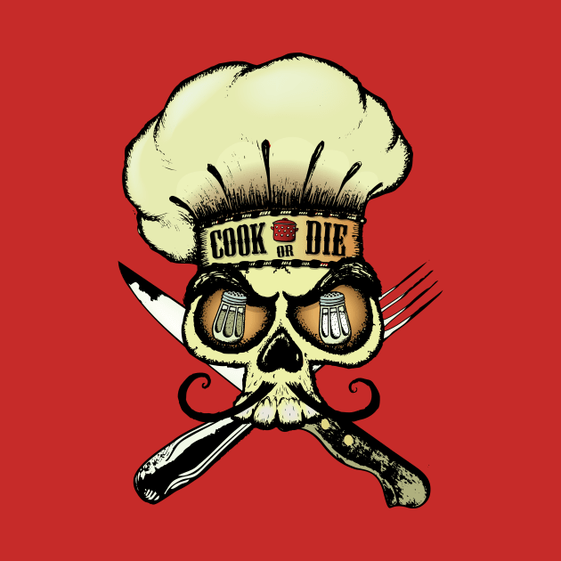 Cook or die!Chef's skull by mangulica