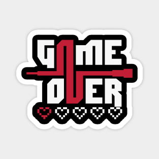 game over (fondo negro) Magnet