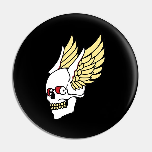 skull with wings Pin by dayouths