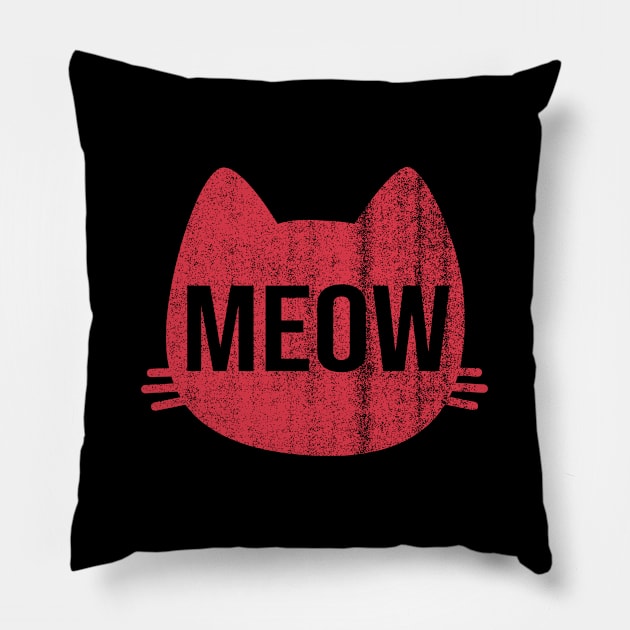 vintage cat Pillow by teemarket