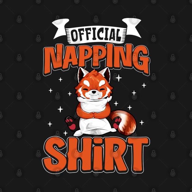 Red Panda - Official Napping by Modern Medieval Design