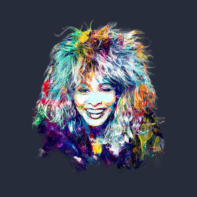 Tina Turner Abstract Paintings by AnKa Art