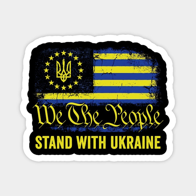 We The People Stand With Ukraine Magnet by Hawenog