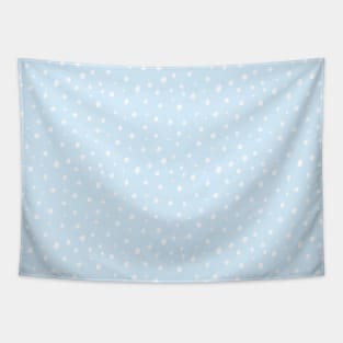 Baby Blue Polka dots pastel aesthetic Tapestry