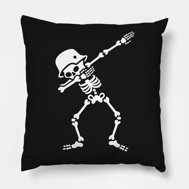 Dab dabbing biker Pillow by LaundryFactory