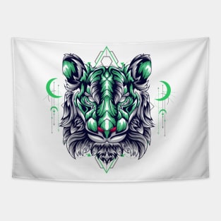 tiger head design Tapestry