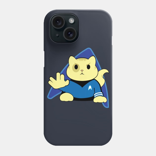 trekkie cat Phone Case by Brash Ideas