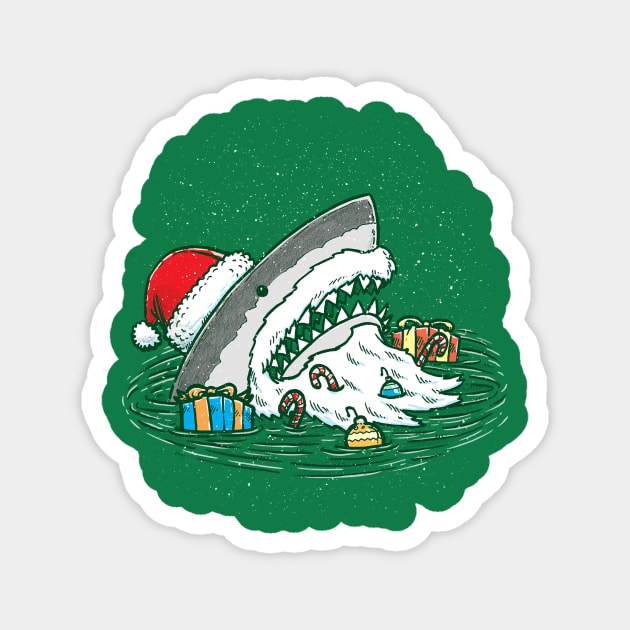 The Santa Shark Magnet by nickv47