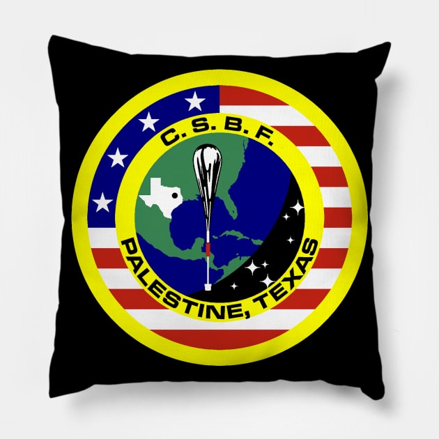 Columbia Scientific Balloon Facility (CSBF) Pillow by Spacestuffplus