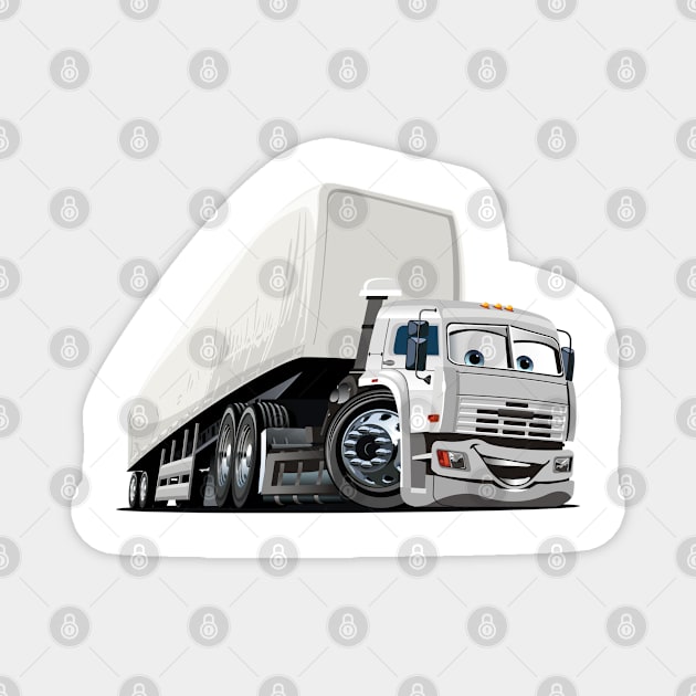 Cartoon truck Magnet by Mechanik